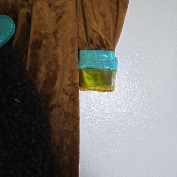 Girl's Deluxe Afro Unicorn Jumpsuit Costume XS  3T - 4T Hooded Girls Jumpsuit - Picture 4 of 7